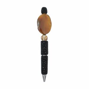 Handcrafted Gemstone Pen with Lampwork bead